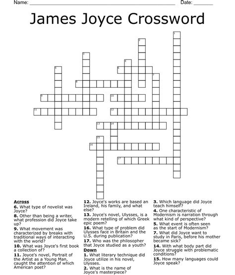 Hs course that might feature james joyce crossword - The Nature Conservancy, e.g., briefly Crossword Clue; Actor Randall & astronaut Sally? Crossword Clue; No longer relevant Crossword Clue; HS course that might feature James Joyce Crossword Clue; Of vital importance Crossword Clue; The late Mrs. Flanders on 'The Simpsons' Crossword Clue; Actor Martin & author Rex? Crossword …